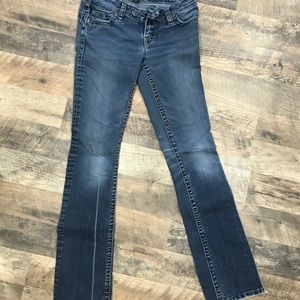 Silver Women’s low rise jeans 26/33.